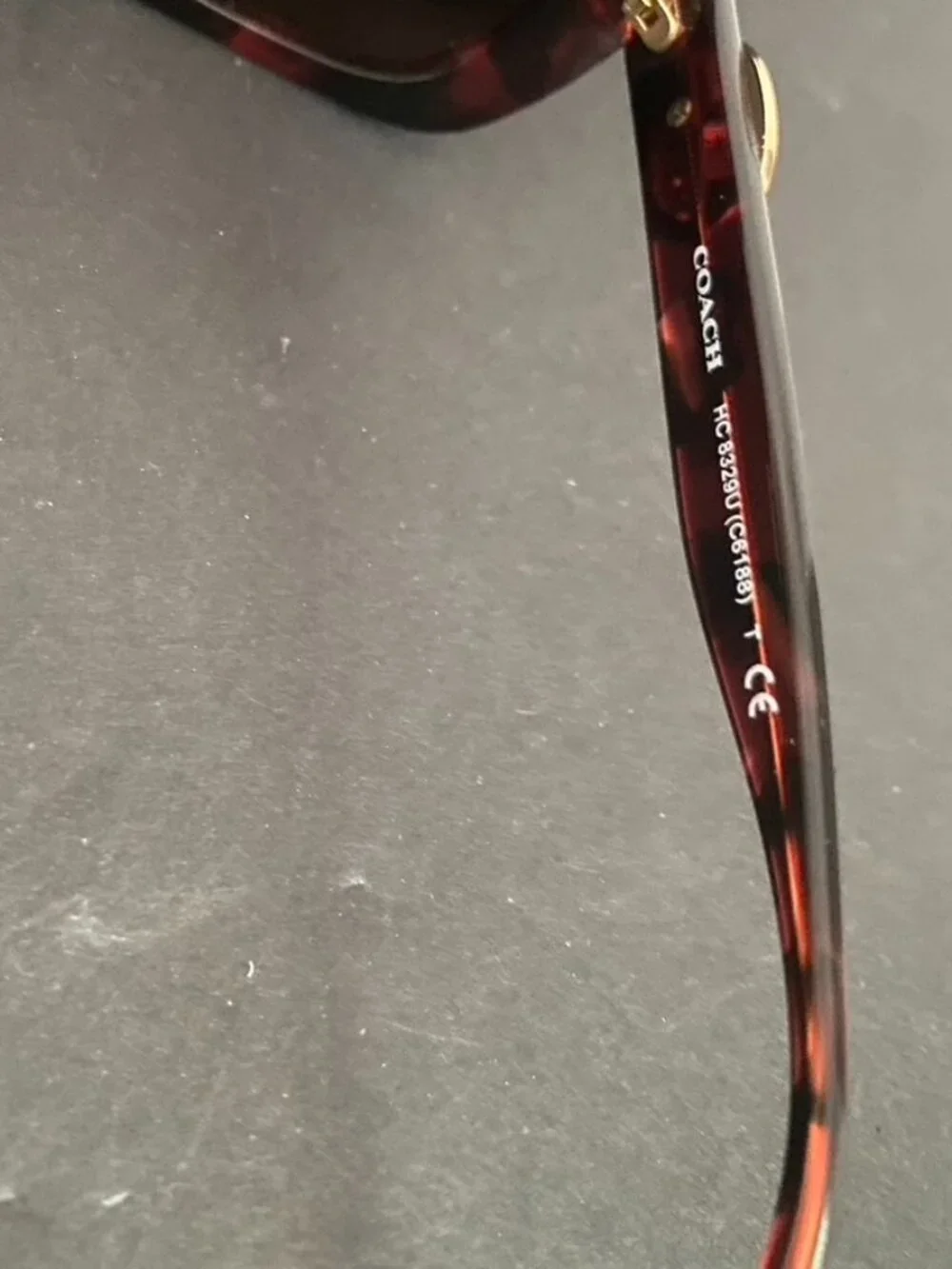 Coach Milky Wine Tortoise Frame Sunglasses